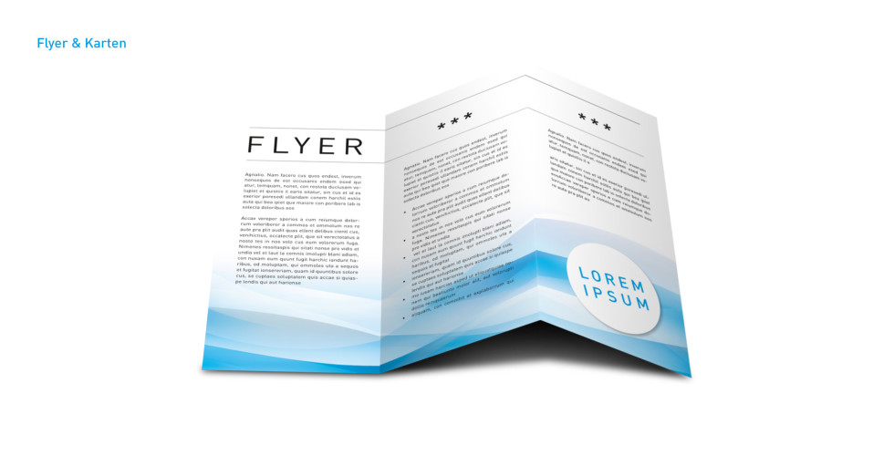 Flyer & Karten – Produktbeispiel